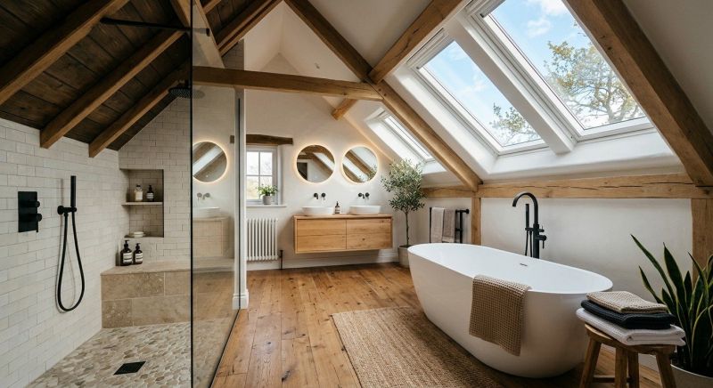 Attic Bathroom Remodeling in Walton County, GA
