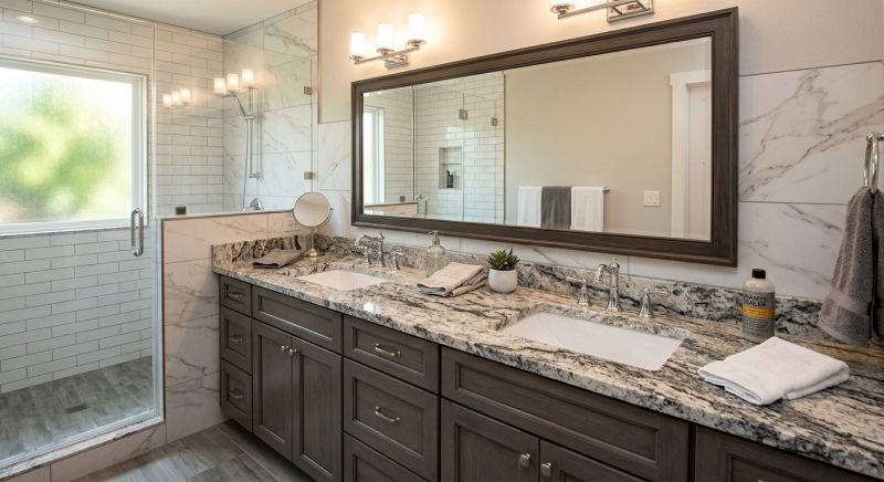 Granite Shower Installation in Walton County, GA